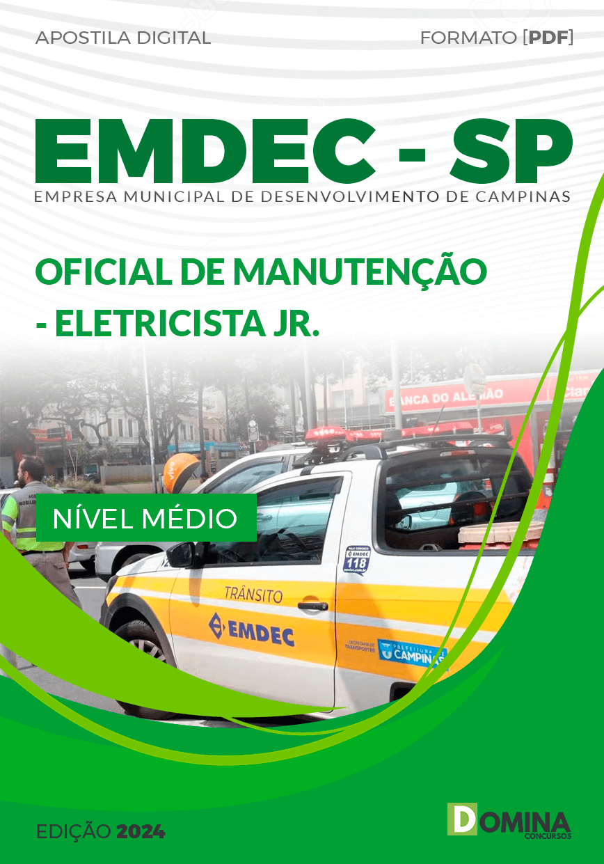 Apostila EMDEC SP 2024 Oficial Manutenção Eletricista