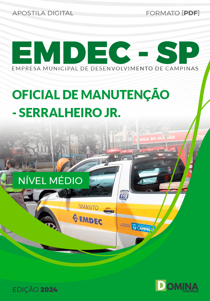 Apostila EMDEC SP 2024 Oficial Manutenção Serralheiro