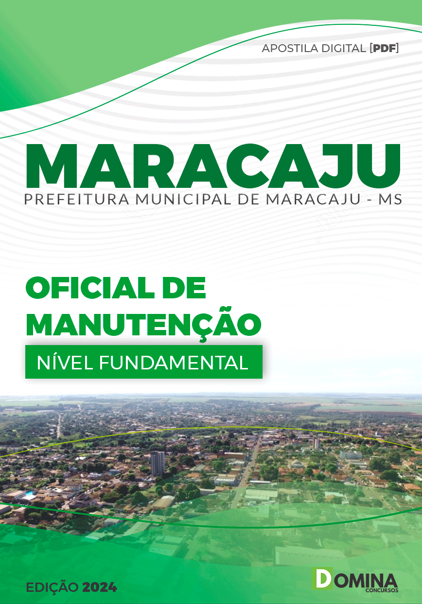 Apostila Pref Maracaju MS 2024 Oficial Manutenção