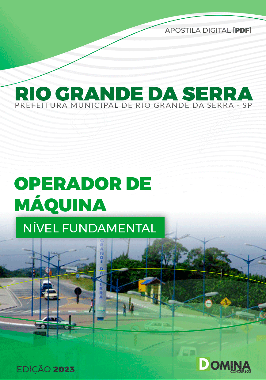 Apostila Pref Rio Grande Serra SP 2024 Operador de Máquina