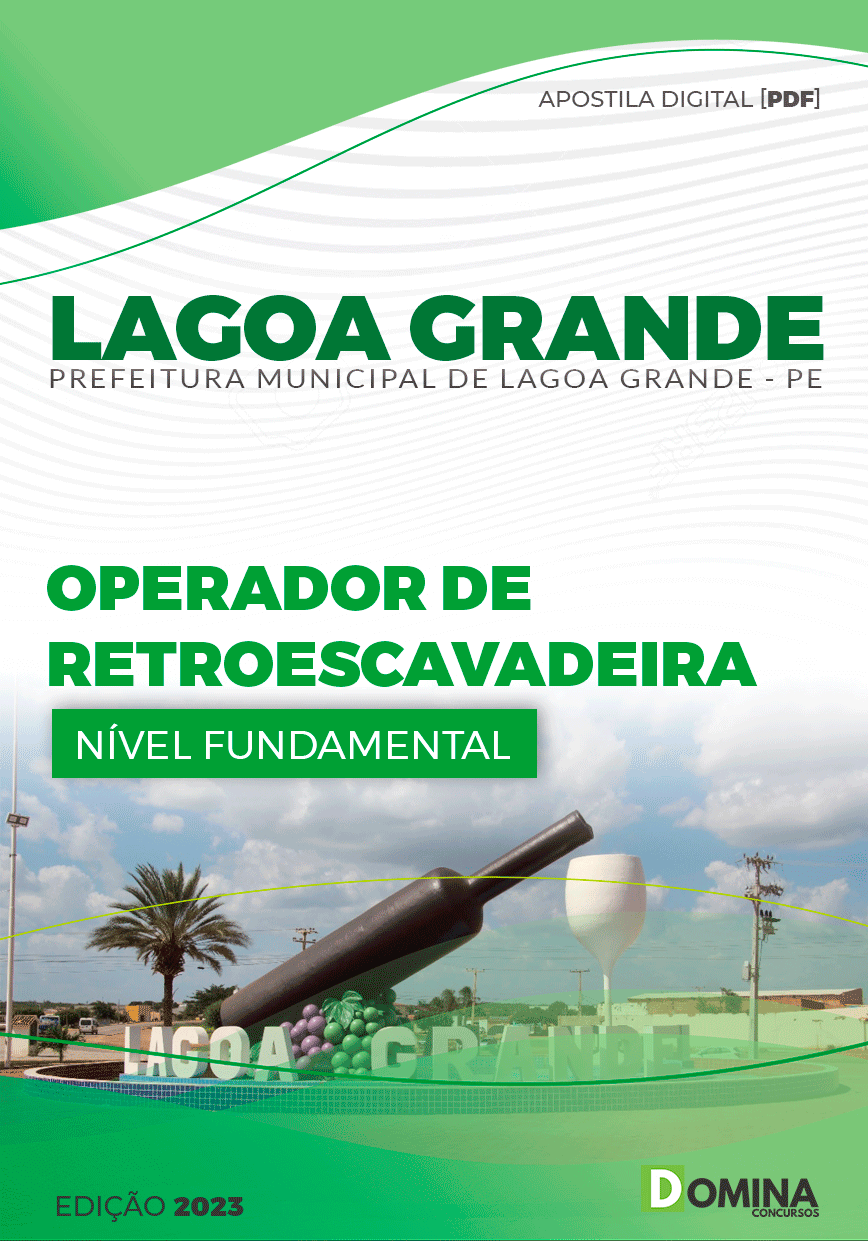 Apostila Pref Lagoa Grande PE 2024 Operador Retroescavadeira