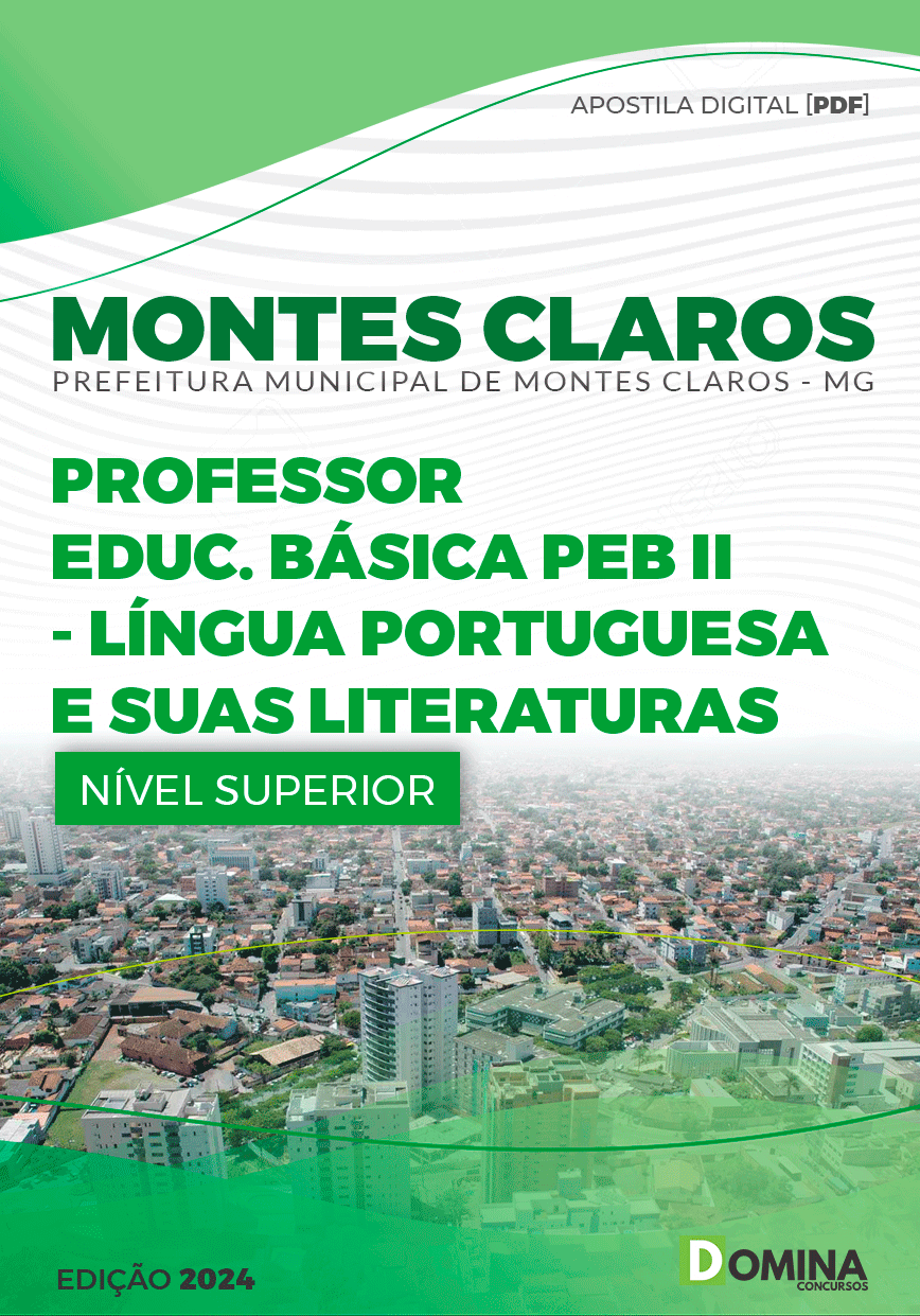 Pref Montes Claros MG 2024 Professor de Português e Literatura