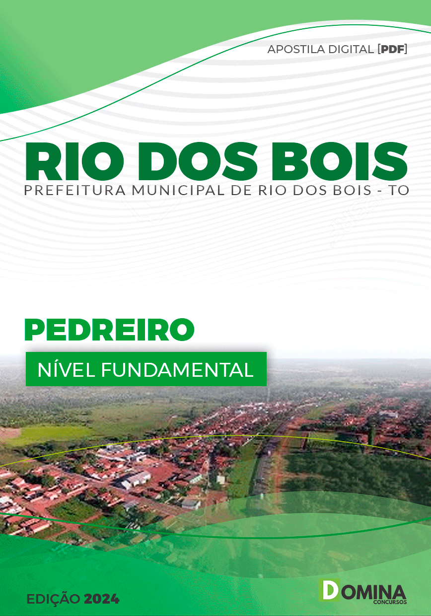 Apostila Pref Rio dos Bois TO 2024 Pedreiro