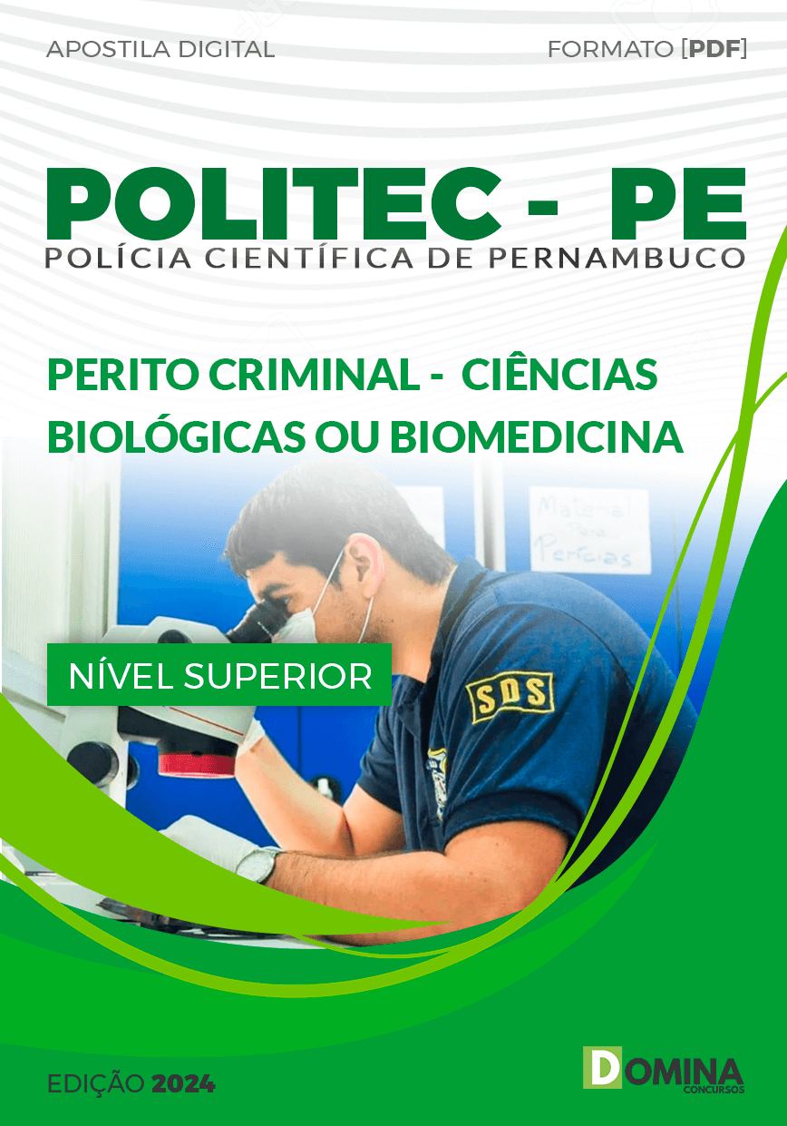 Apostila POLITEC PE 2024 Perito Criminal Ciências Biológicas