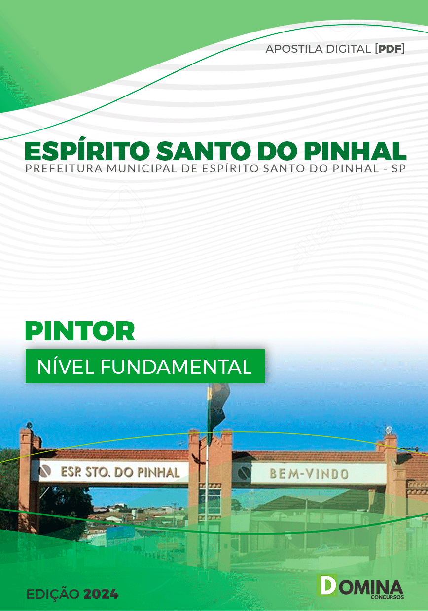 Apostila Pref Espírito Santo Do Pinhal SP 2024 Pintor