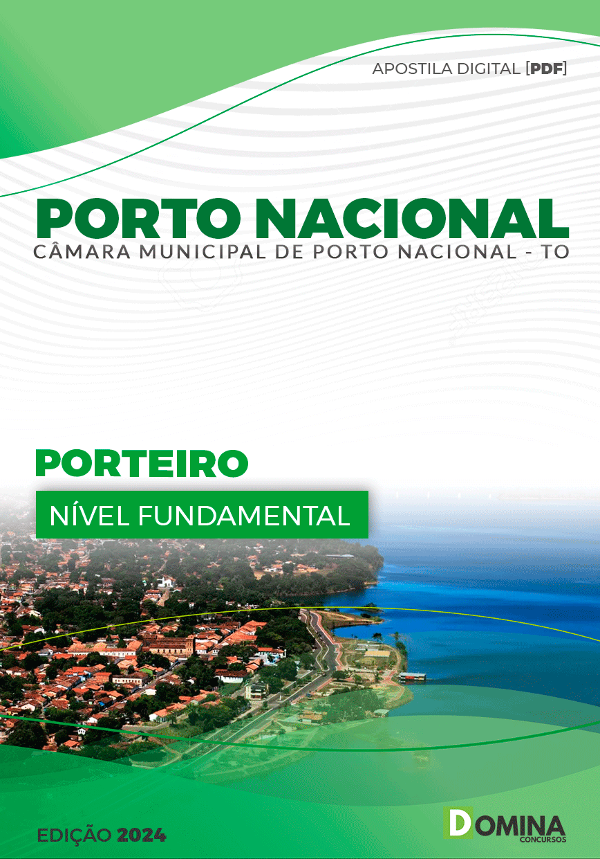Apostila Câmara Porto Nacional TO 2024 Porteiro