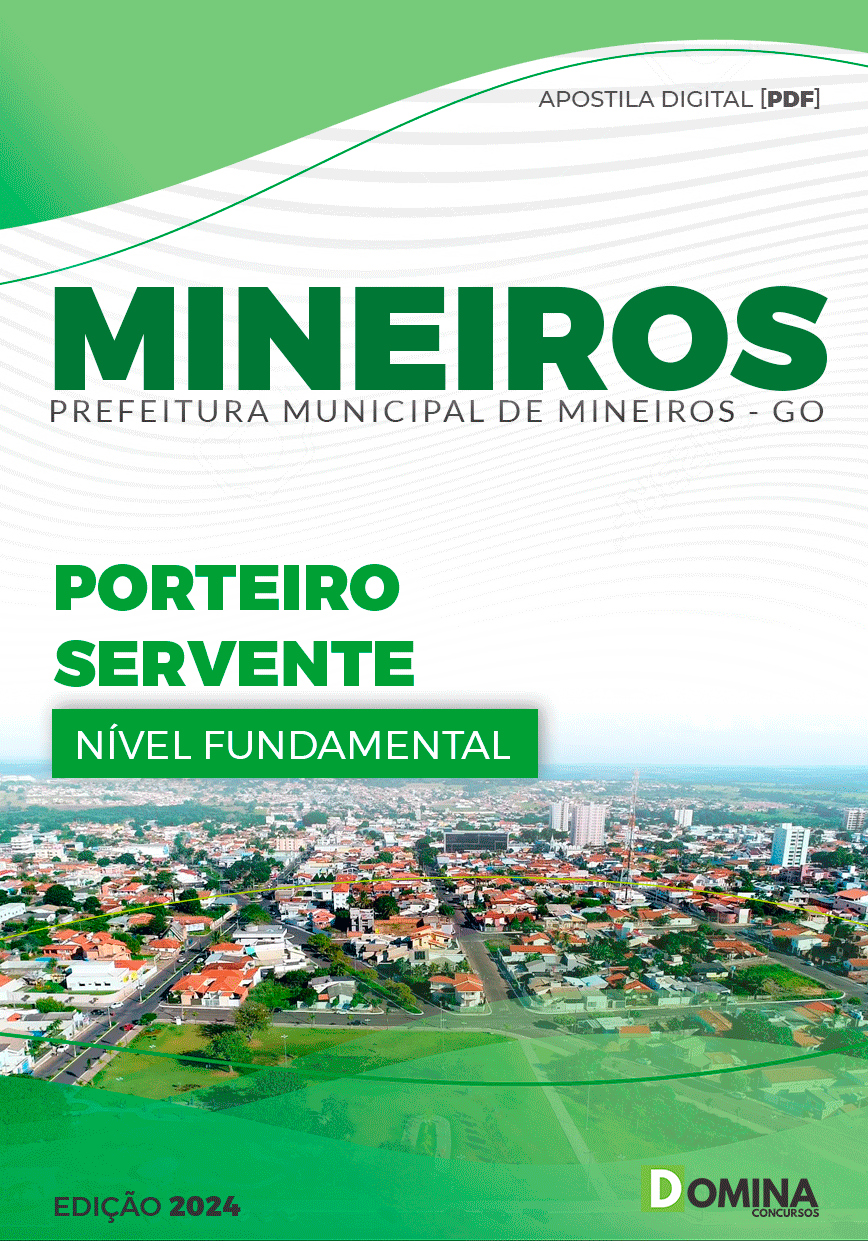 Apostila Prefeitura Mineiros GO 2024 Porteiro Servente