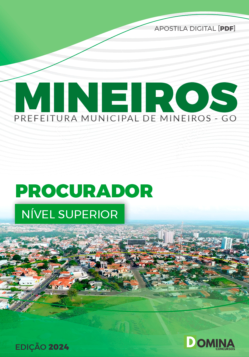 Apostila Prefeitura Mineiros GO 2024 Procurador