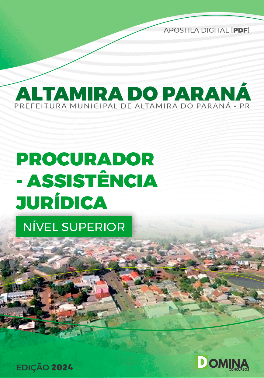 Apostila Pref Altamira Do Paraná PR 2024 Procurador Assistência Jurídica