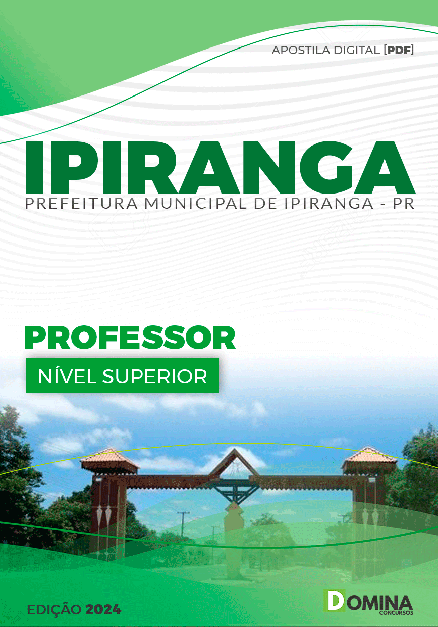 Apostila Pref Ipiranga PR 2024 Professor