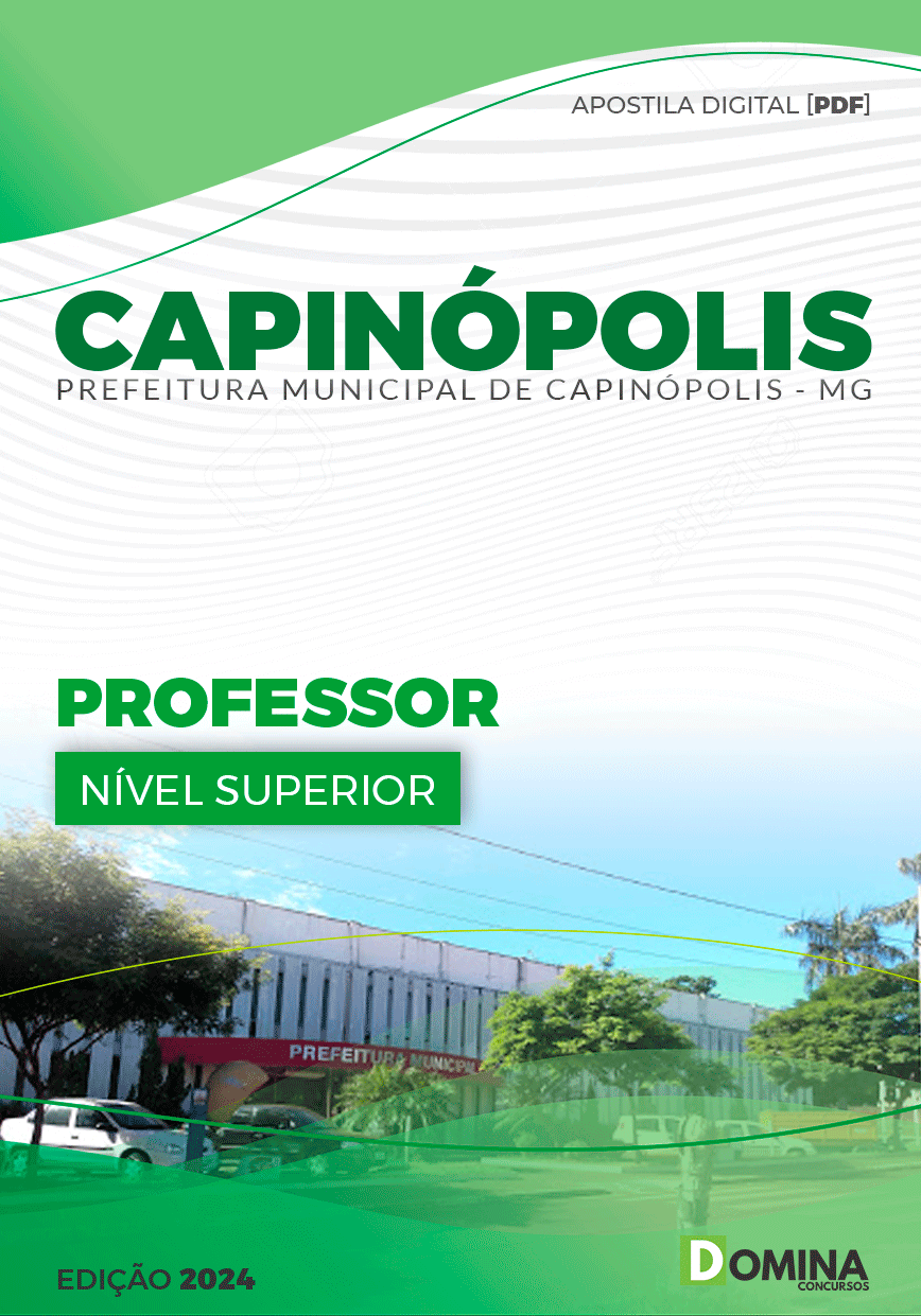 Apostila Prefeitura Capinópolis MG 2024 Professor