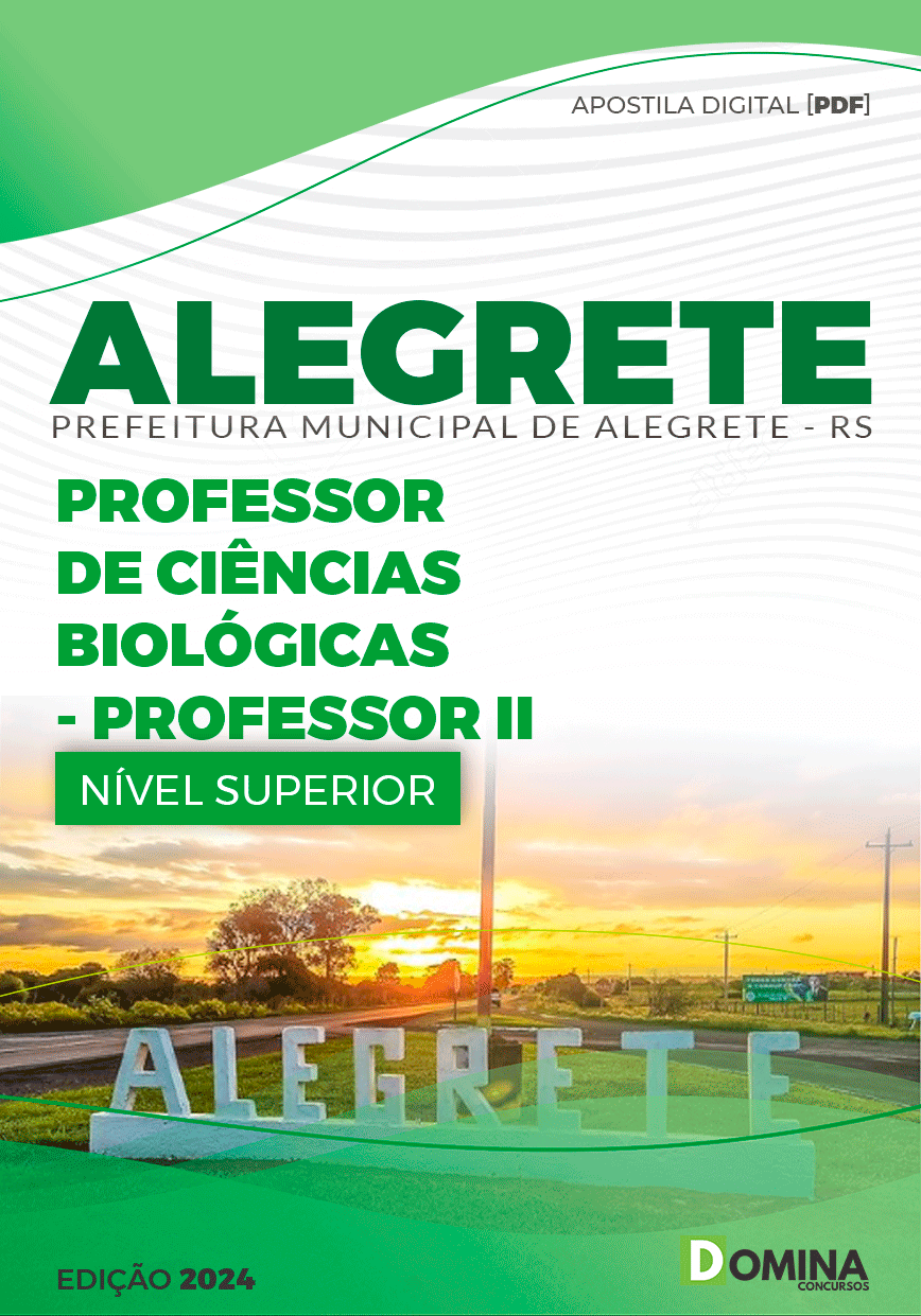 Apostila Prefeitura Alegrete RS 2024 Professor de Ciências