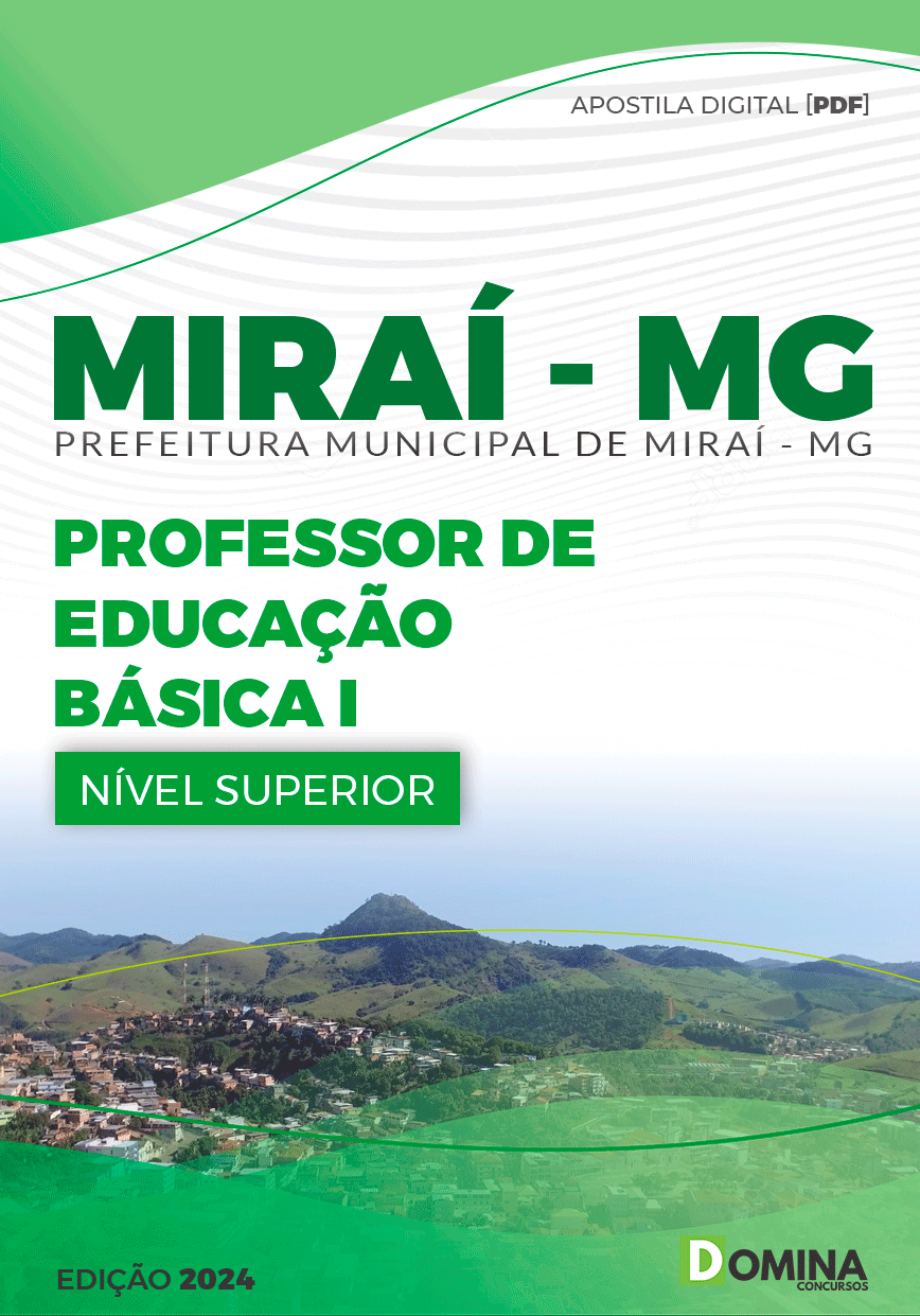 Apostila Pref Miraí MG 2024 Professor Educação Básica I