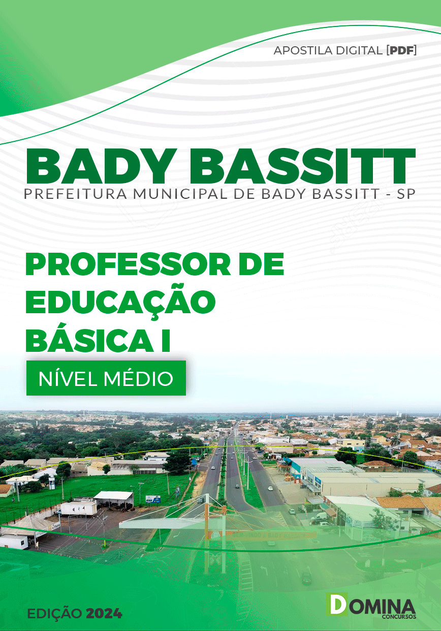 Apostila Pref Bady Bassitt SP 2024 Professor Educação Básica I