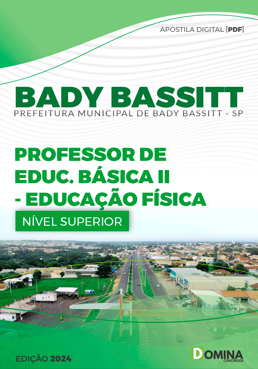 Apostila Pref Bady Bassitt SP 2024 Professor II Educação Física