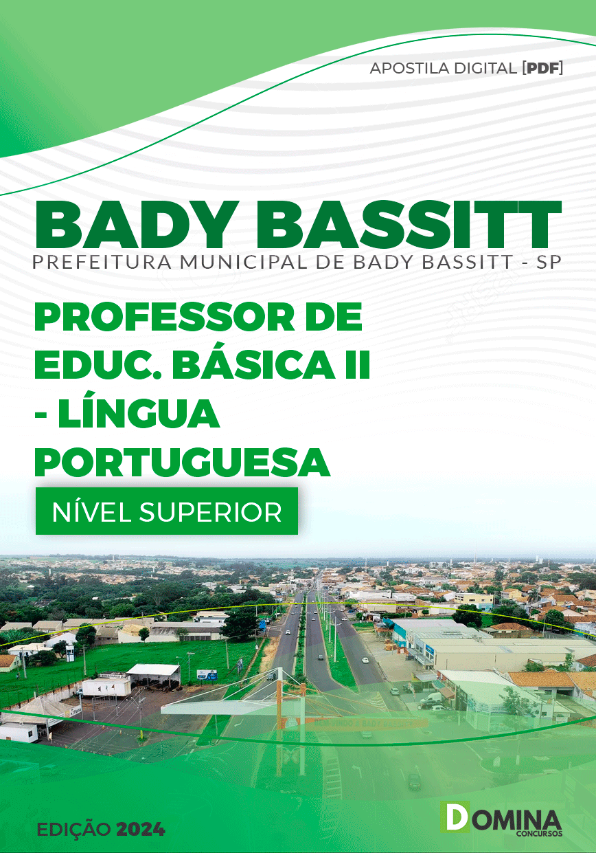 Apostila Pref Bady Bassitt SP 2024 Professor II Língua Portuguesa