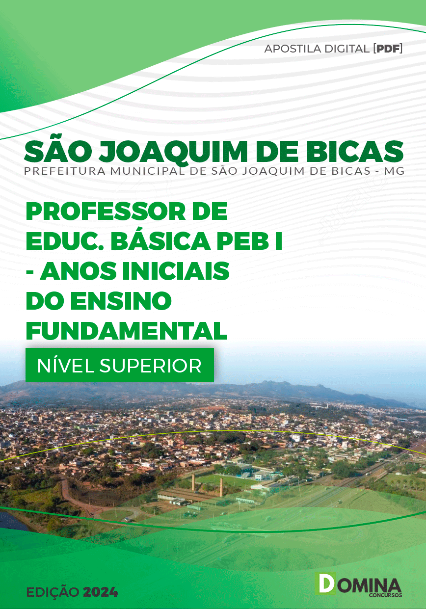 Apostila Pref São Joaquim de Bicas MG 2024 Professor Ensino Fundamental