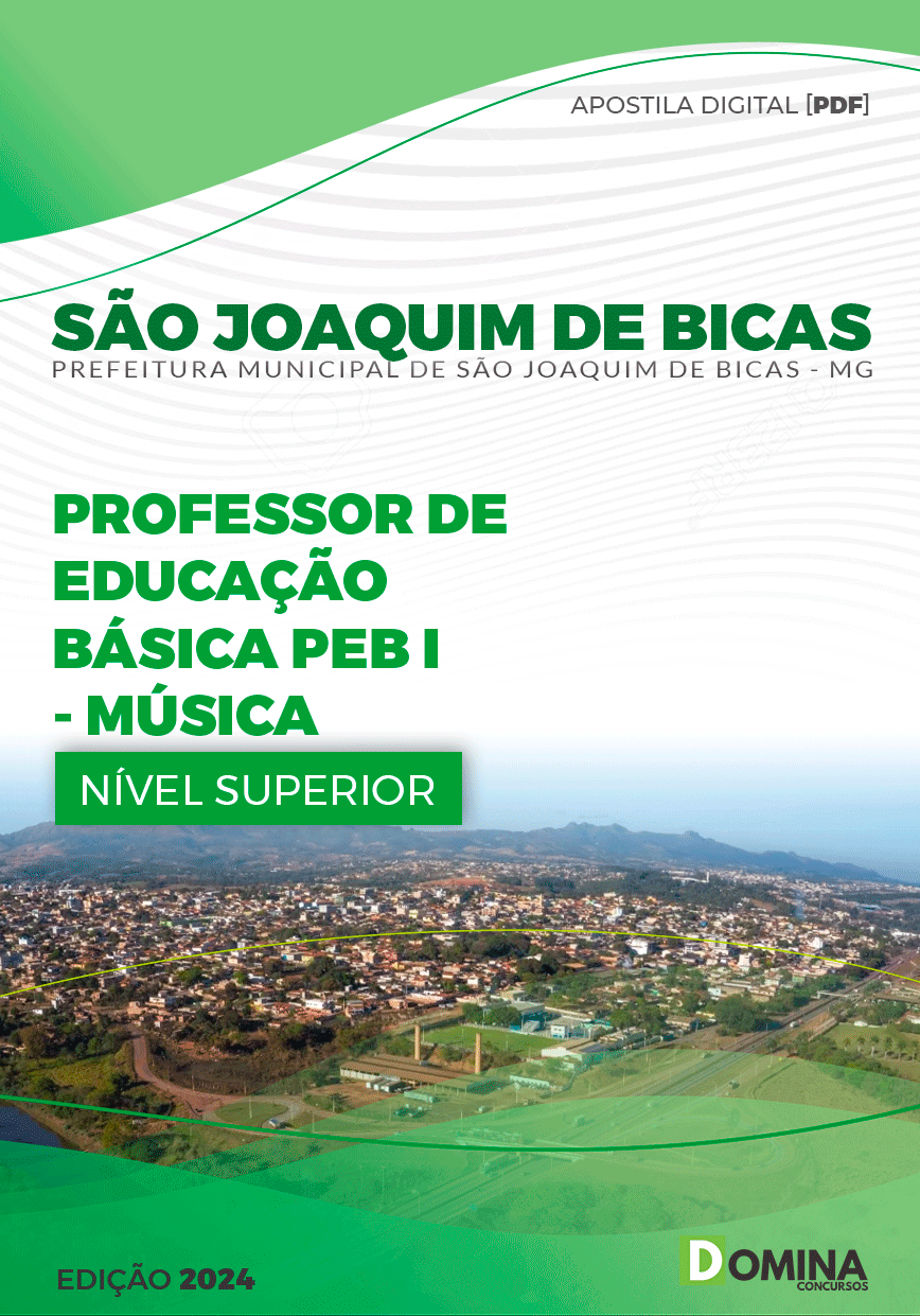 Apostila Pref São Joaquim de Bicas MG 2024 Professor Música