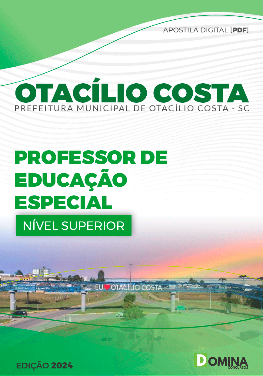 Apostila Pref Otacílio Costa SC 2024 Professor Educação Especial