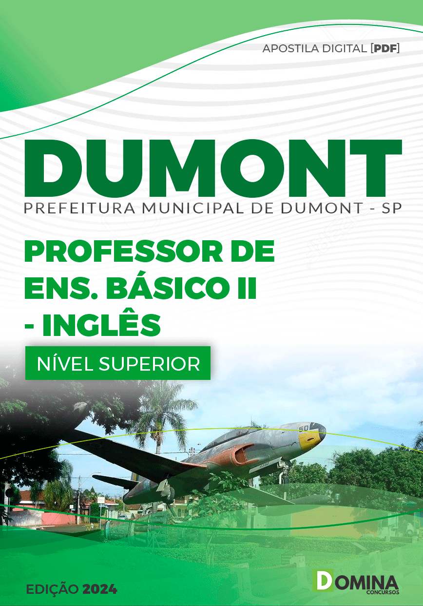 Apostila Pref Dumont SP 2024 Professor Ensino Básico II Inglês