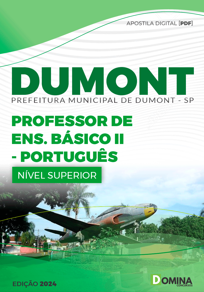 Apostila Pref Dumont SP 2024 Professor Ensino Básico II Português