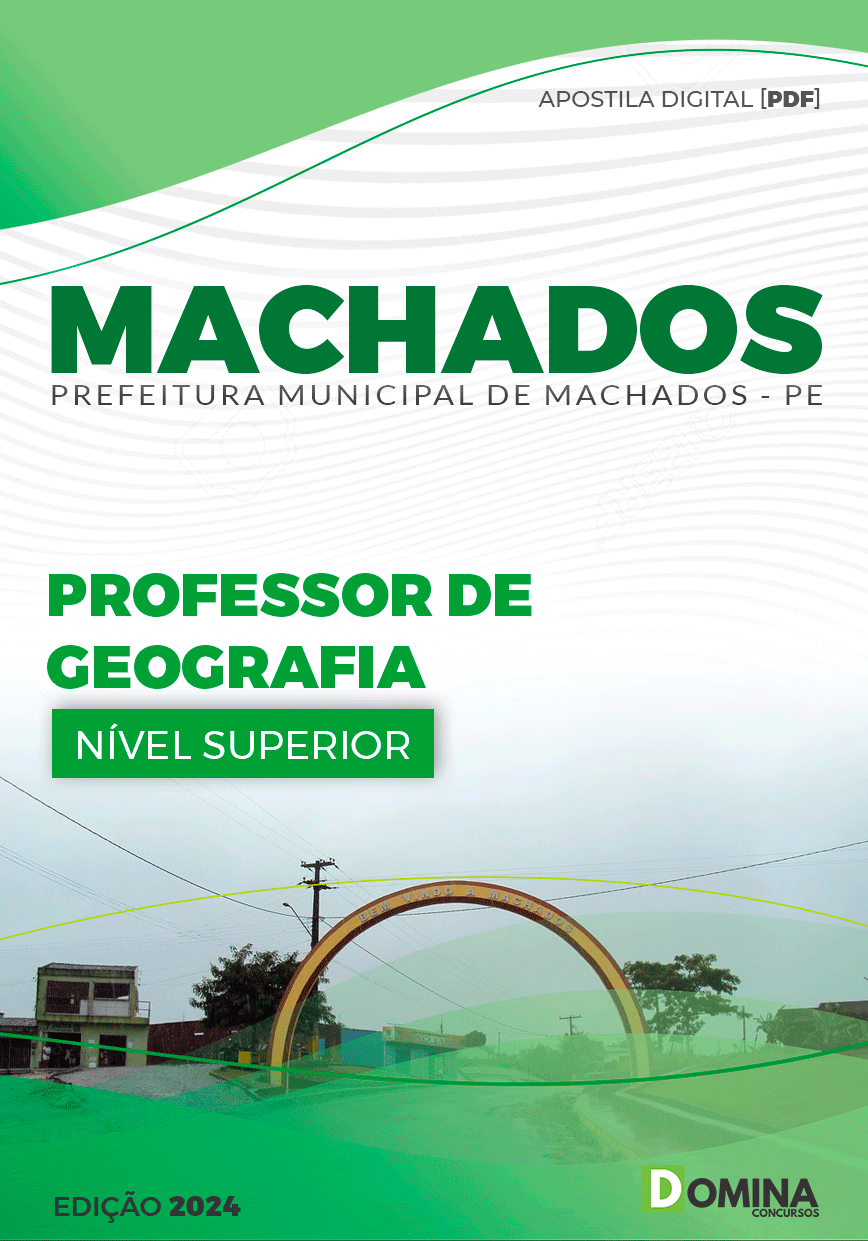 Apostila Pref Machados PE 2024 Professor Geografia