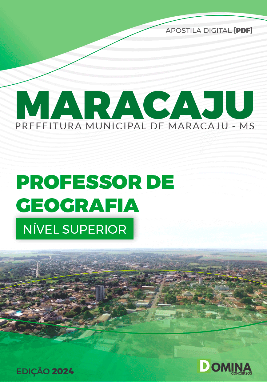 Apostila Pref Maracaju MS 2024 Professor Geografia