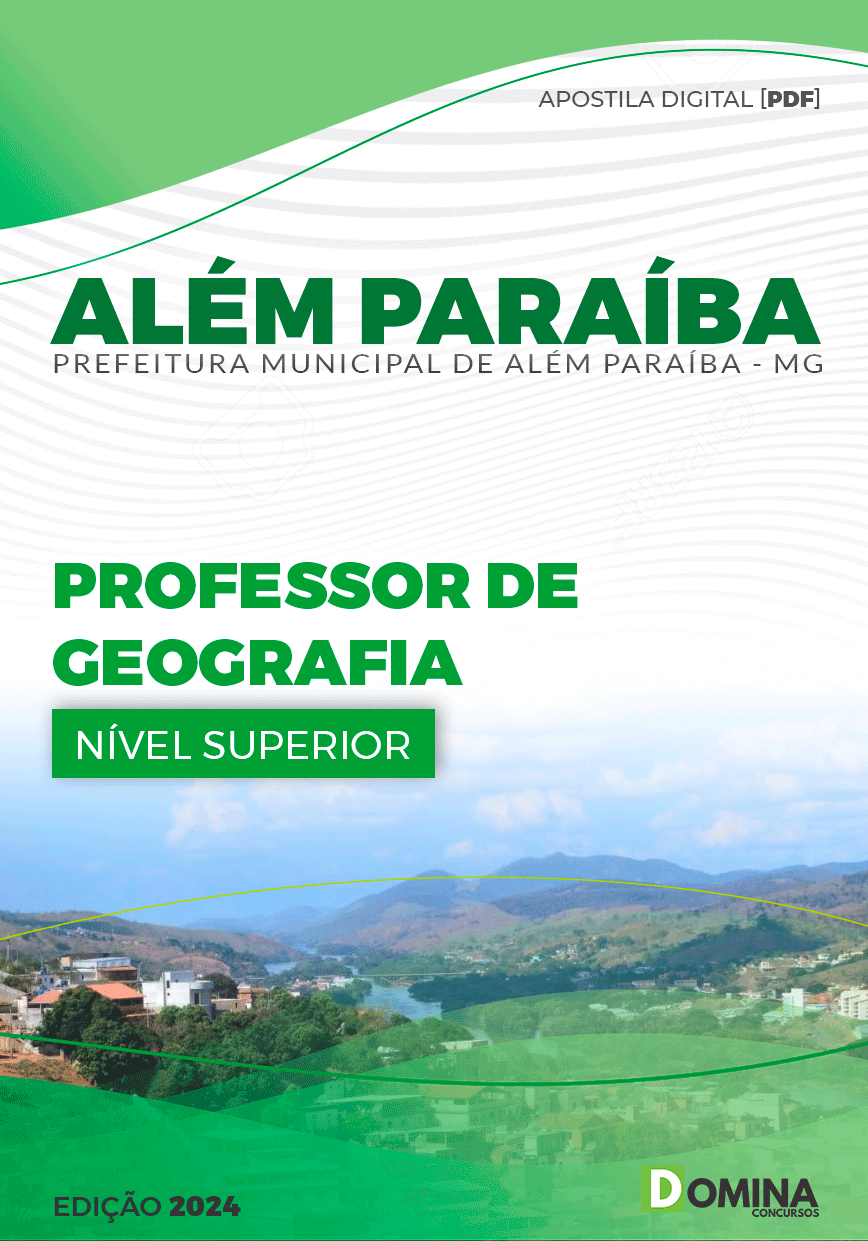 Apostila Prefeitura Além Paraíba MG 2024 Professor de Geografia