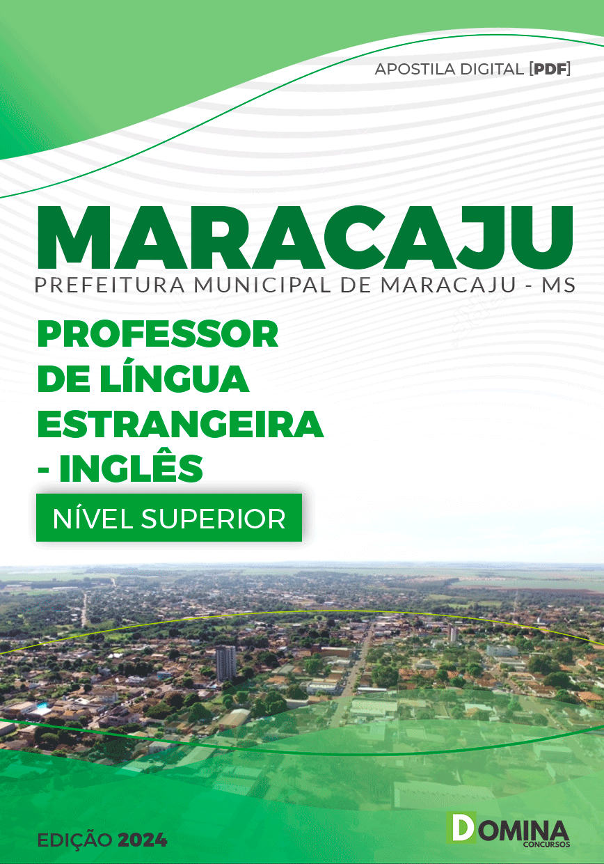 Apostila Pref Maracaju MS 2024 Professor Inglês
