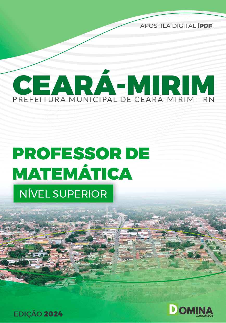 Apostila Pref Ceará Mirim RN 2024 Professor de Matemática