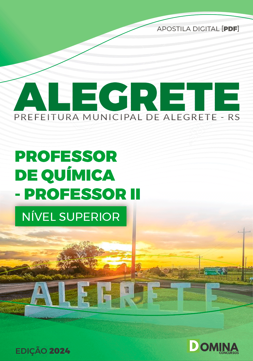 Apostila Prefeitura Alegrete RS 2024 Professor de Química