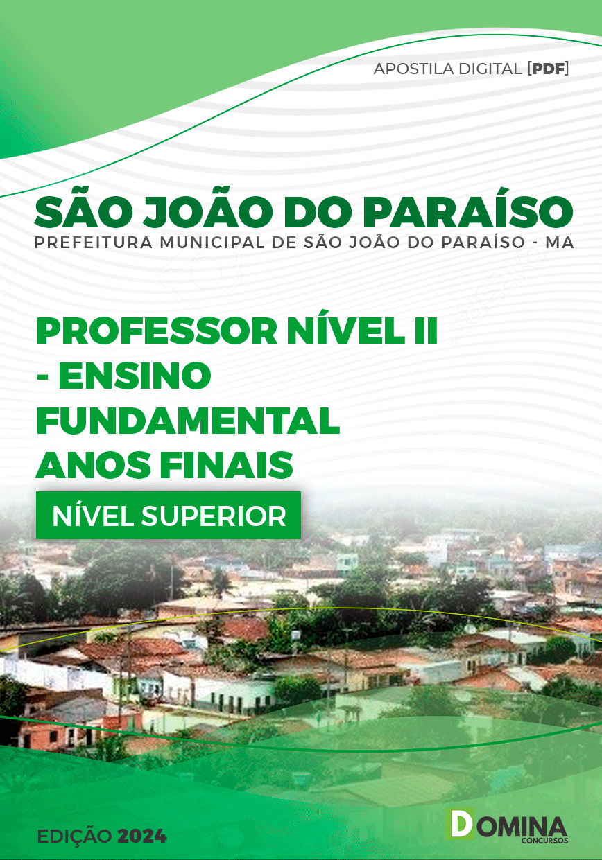 Apostila Pref São João do Paraíso MA 2024 Professor Ensino Fundamental
