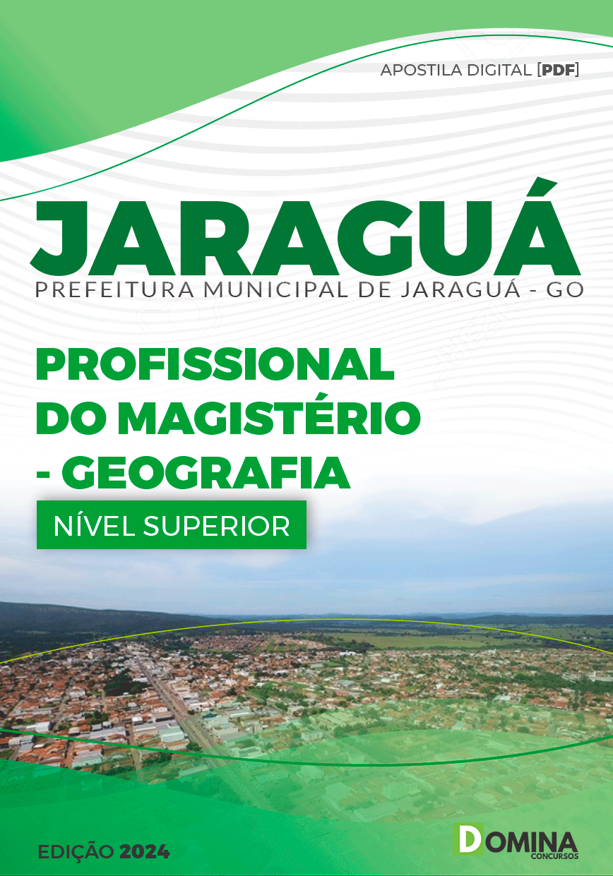 Apostila Pref Jaraguá GO 2024 Profissional Magistério Geografia