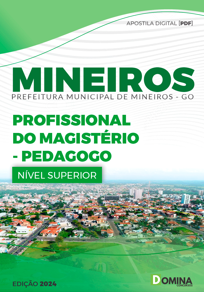 Apostila Prefeitura Mineiros GO 2024 Pedagogo