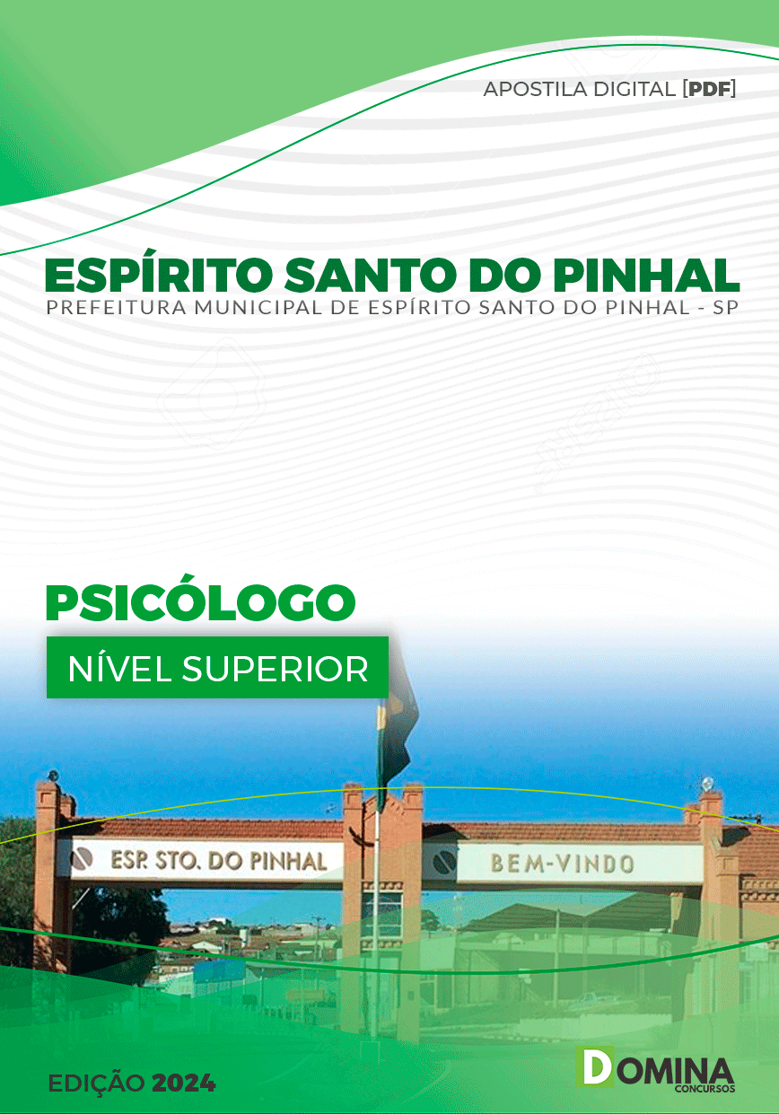 Apostila Pref Espírito Santo Do Pinhal SP 2024 Psicólogo
