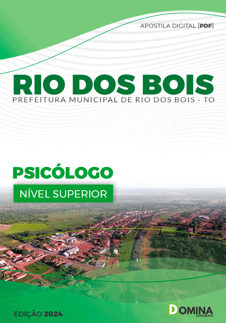 Apostila Pref Rio dos Bois TO 2024 Psicólogo
