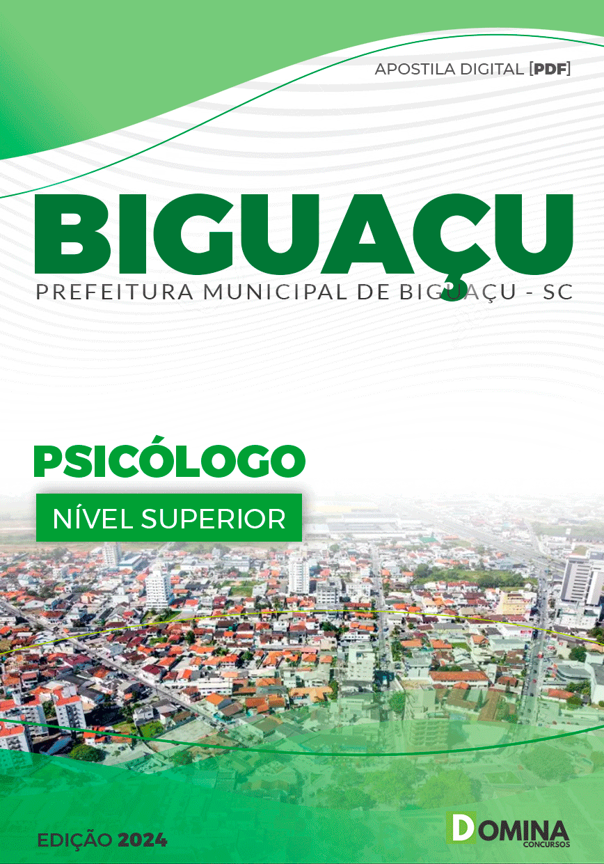 Apostila Prefeitura Biguaçu SC 2024 Psicólogo