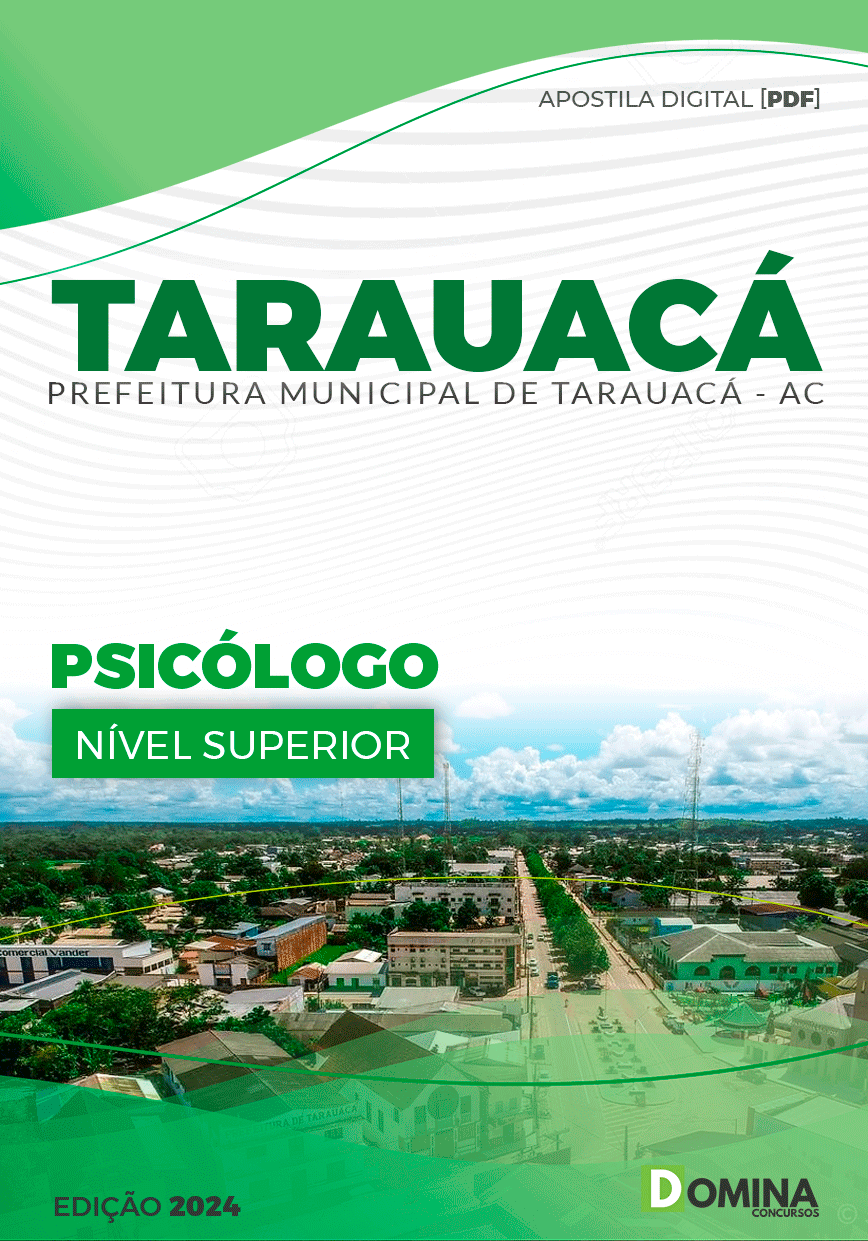 Apostila Pref Tarauacá AC 2024 Psicólogo