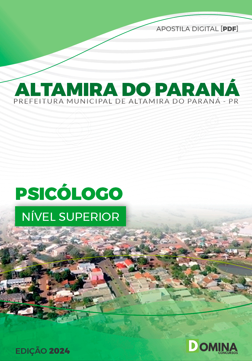 Apostila Pref Altamira Do Paraná PR 2024 Psicólogo