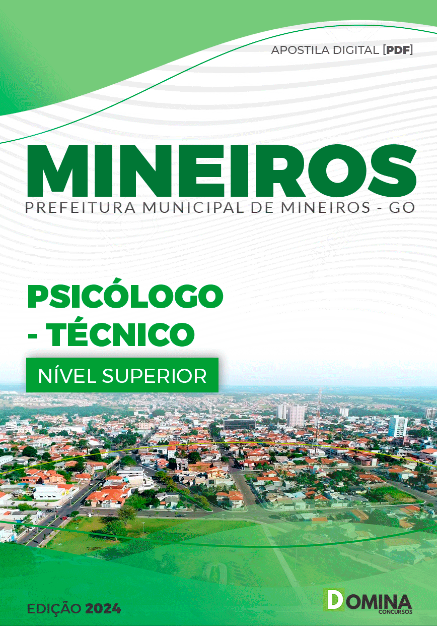 Apostila Prefeitura Mineiros GO 2024 Psicólogo
