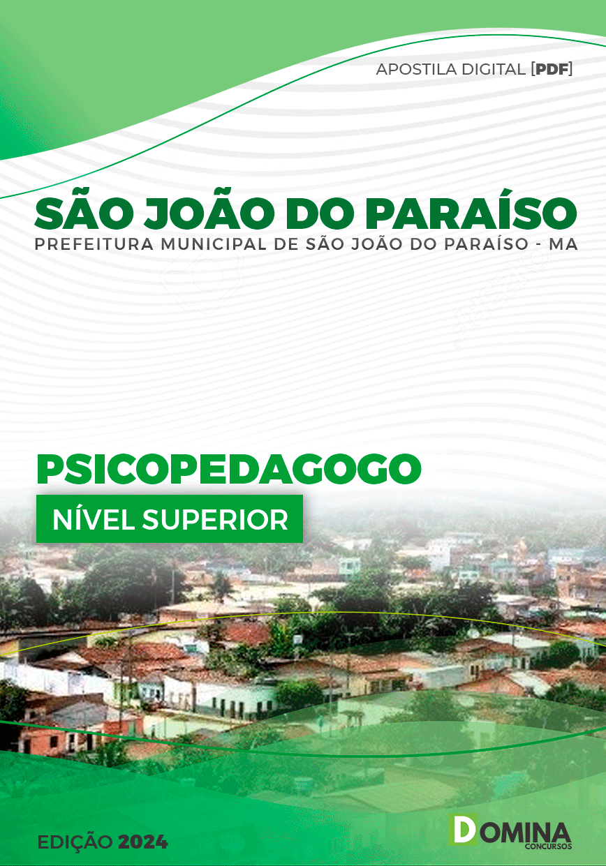 Apostila Pref São João do Paraíso MA 2024 Psicopedagogo