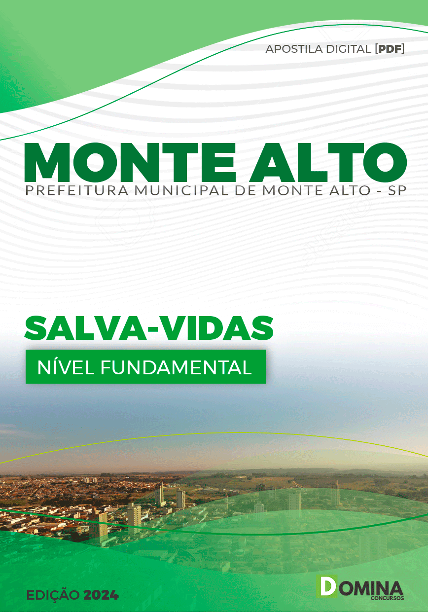 Apostila Prefeitura Monte Alto SP 2024 Salva Vidas