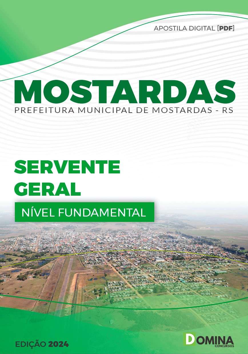Apostila Prefeitura Mostardas RS 2024 Servente Geral