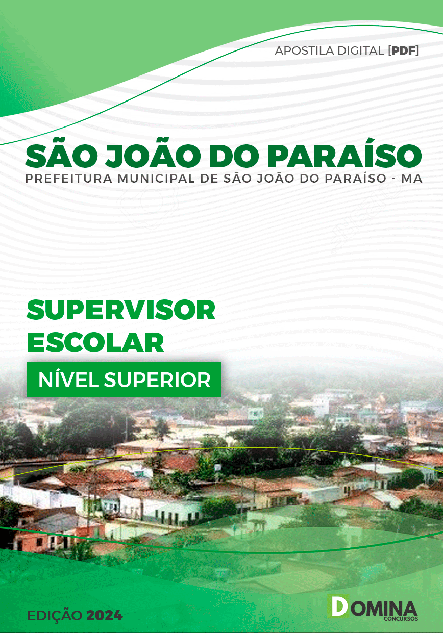 Apostila Pref São João do Paraíso MA 2024 Supervisor Escolar