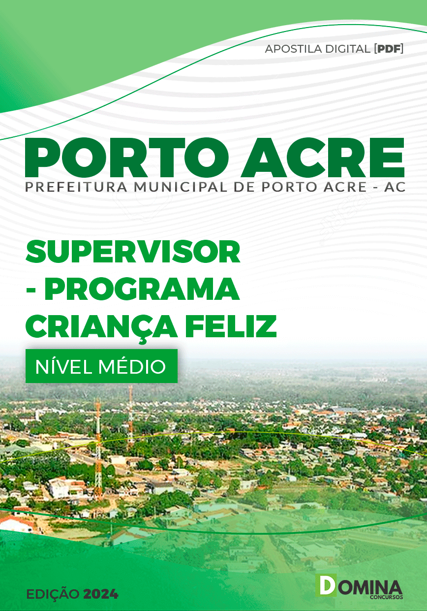 Apostila Prefeitura Porto Acre AC 2024 Supervisor
