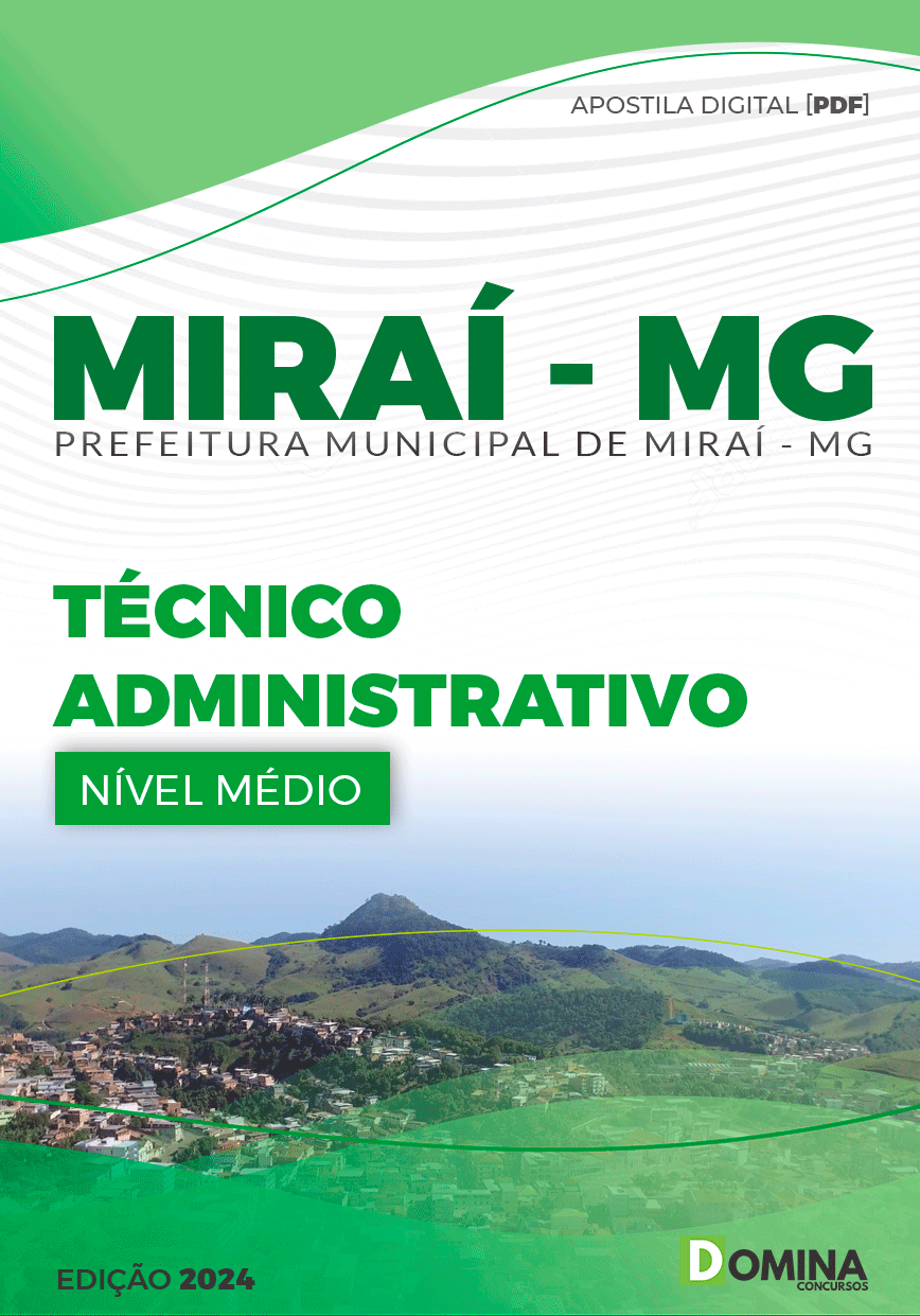 Apostila Pref Miraí MG 2024 Técnico Administrativo