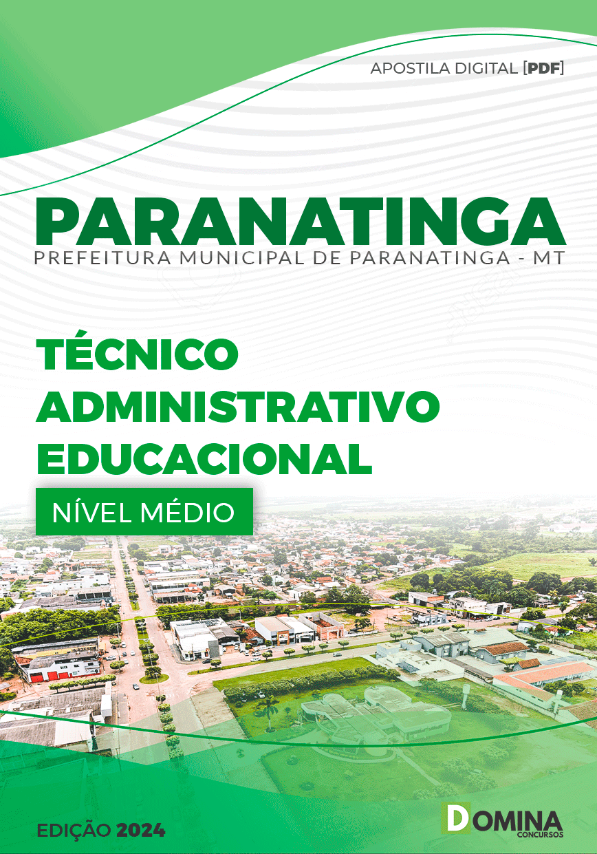 Apostila Prefeitura Paranatinga MT 2024 Técnico Administrativo