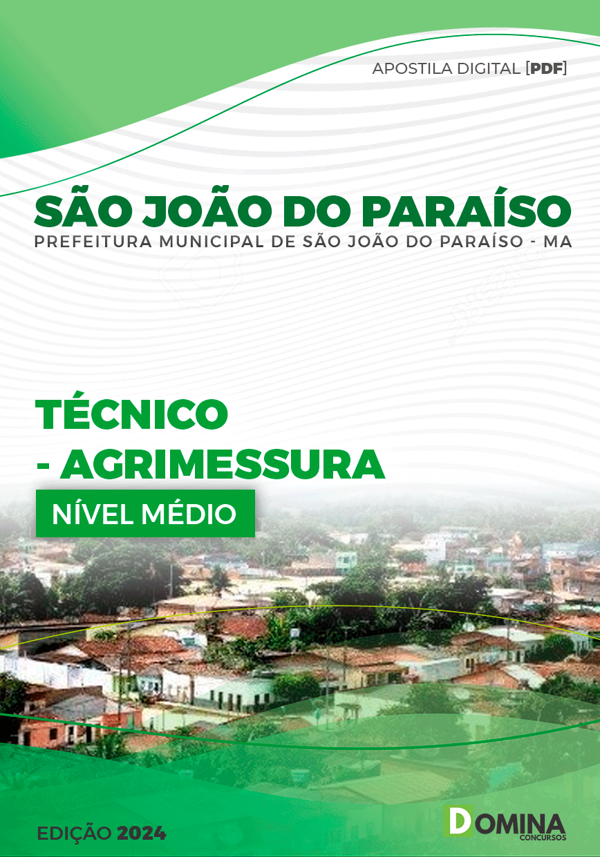 Apostila Pref São João do Paraíso MA 2024 Técnico Agrimensura