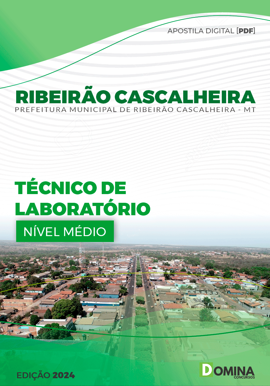 Apostila Pref Ribeirão Cascalheira MT 2024 Técnico Laboratório