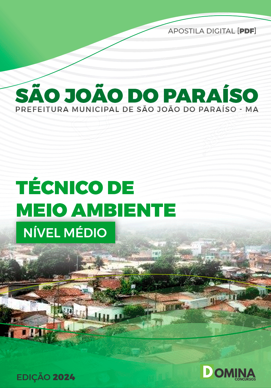 Apostila Pref São João do Paraíso MA 2024 Técnico Meio Ambiente